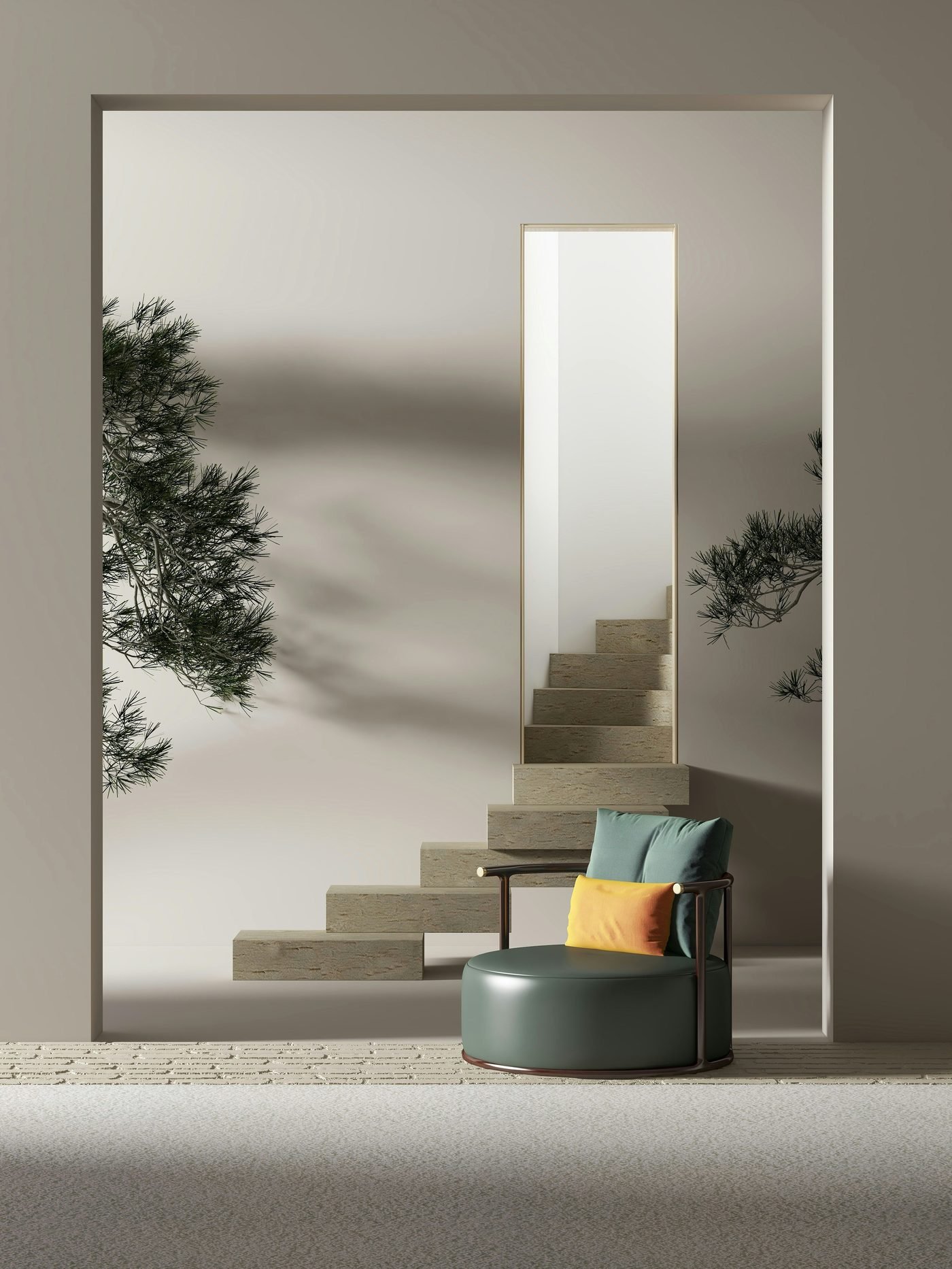 Elegant interior space showcasing premium wall finishes by Emaar Paints